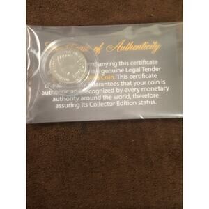 1902 rhodium plated Indian head penny coin